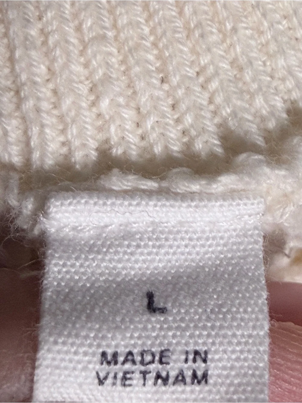 GAP Kids Cream Open-Knit Puff Sleeve Crew Sweater Large